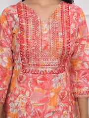 Printed Cotton Blend Kurta