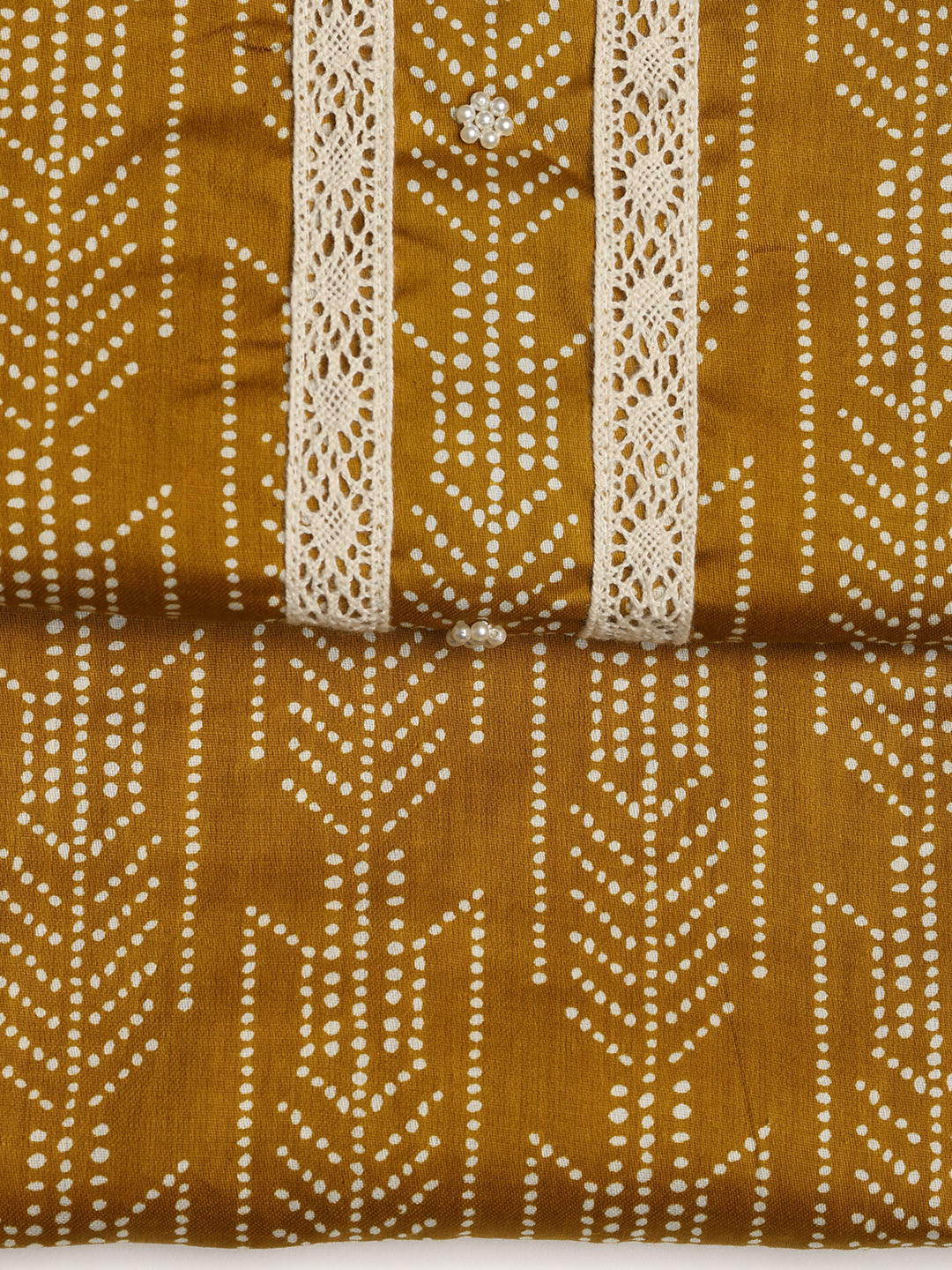 Printed Cotton Blend Unstitched Suit With Dupatta