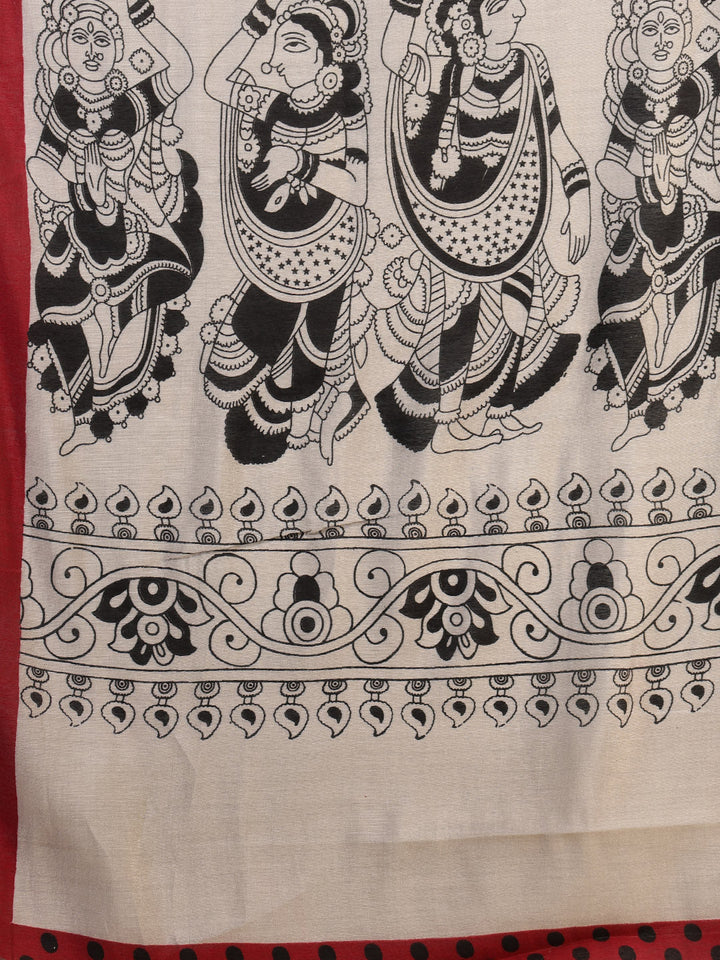 Floral Printed Art Silk Saree