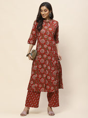 Printed Cotton Kurta Set