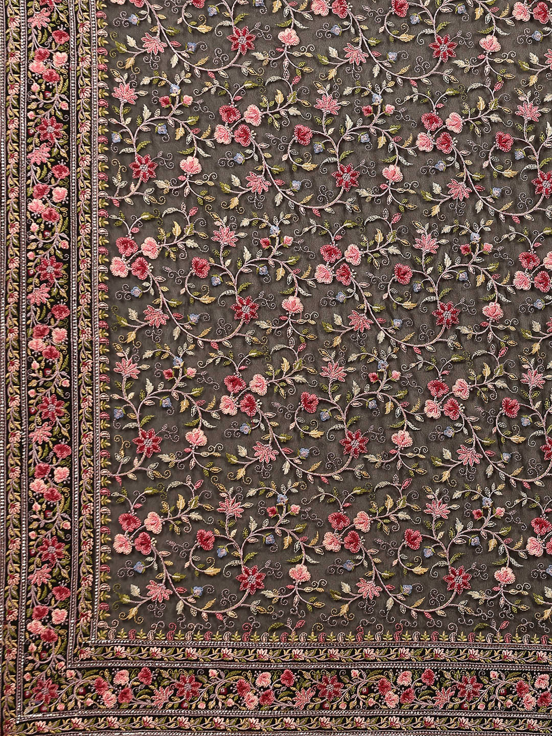 Embroidered Georgette Saree