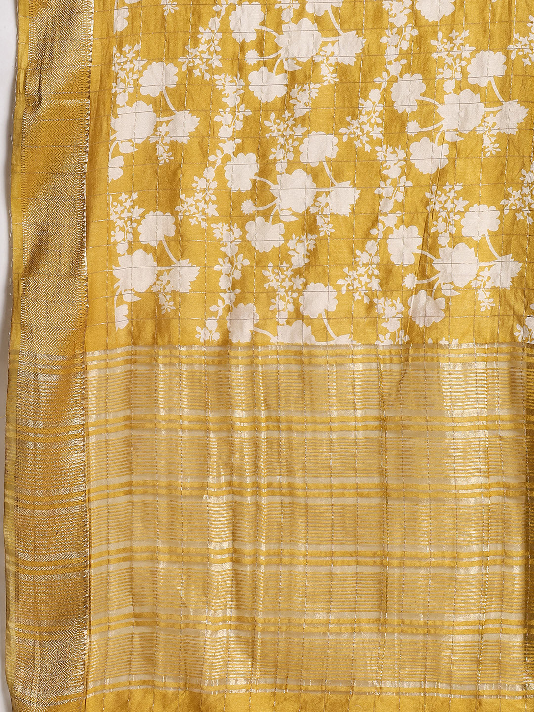 Floral Printed Art Silk Saree