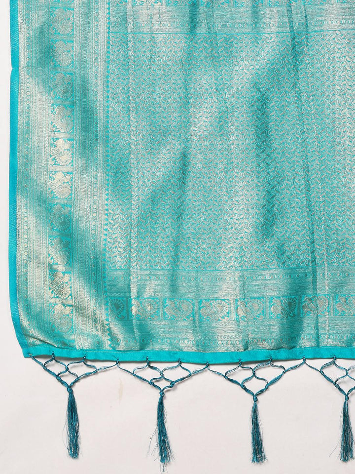 Plain Crepe Saree