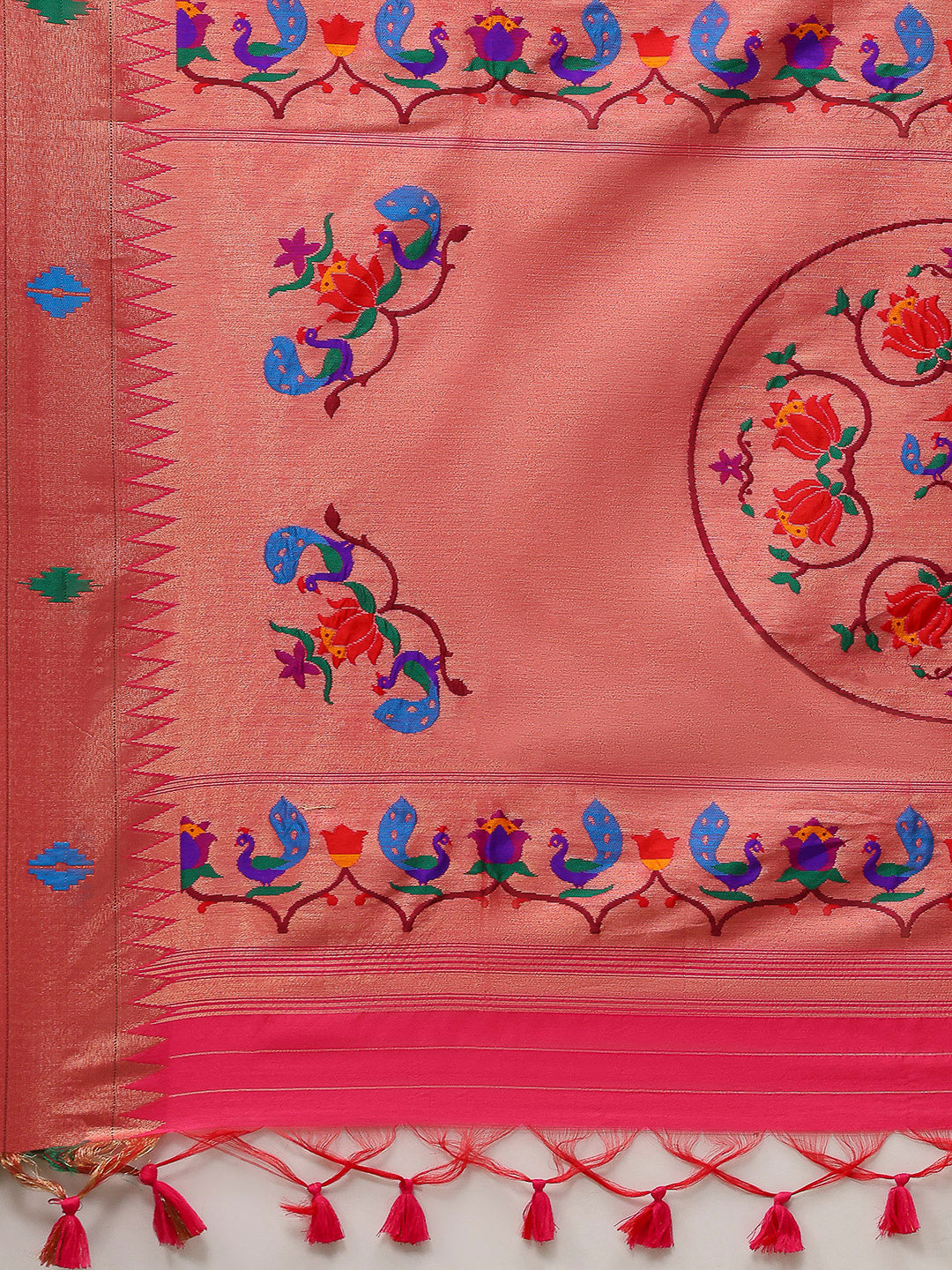 Paithani Woven Design Tussar Saree
