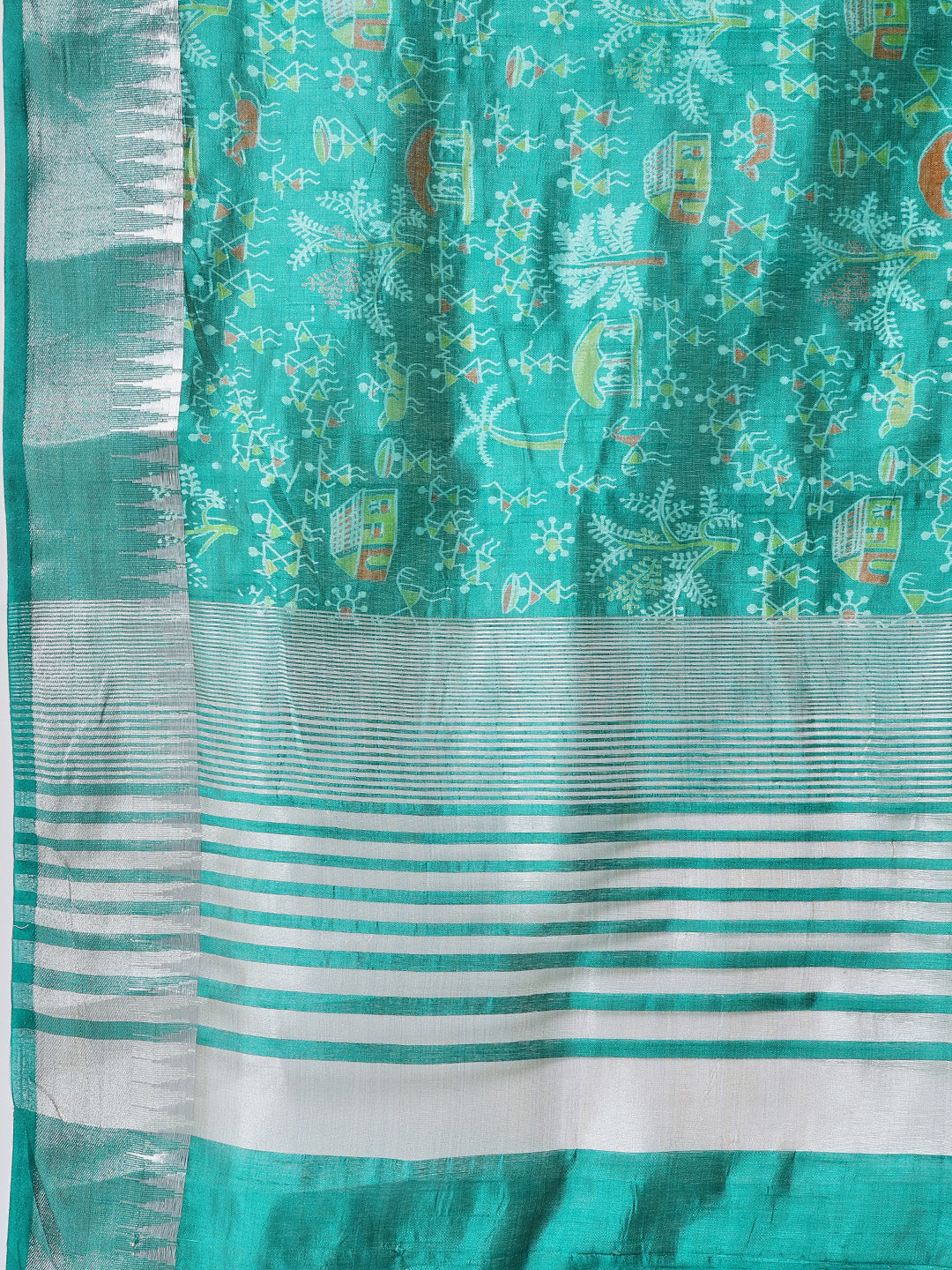 Digital Printed Art Silk Saree