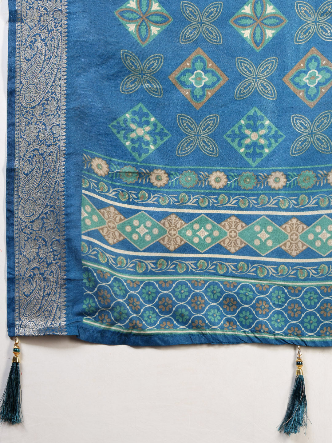 Printed Art-Tusser Saree