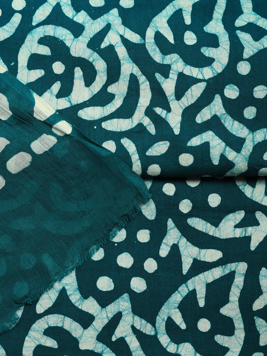 Printed Cotton Blend Unstitched Suit With Pant &amp; Dupatta