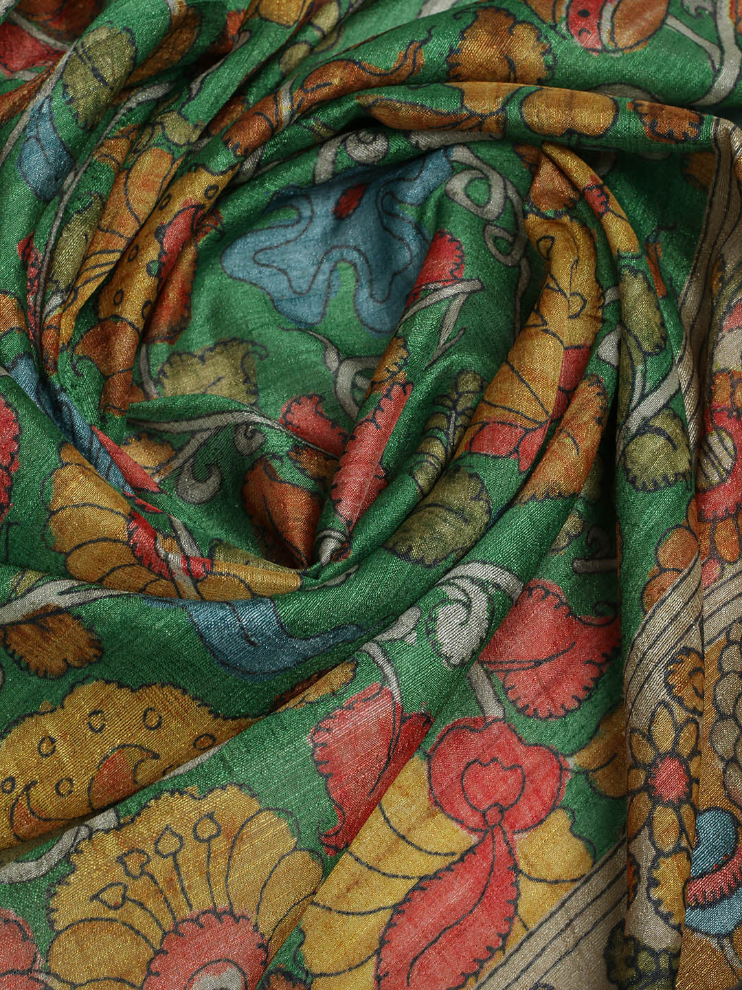 Printed Tussar Saree