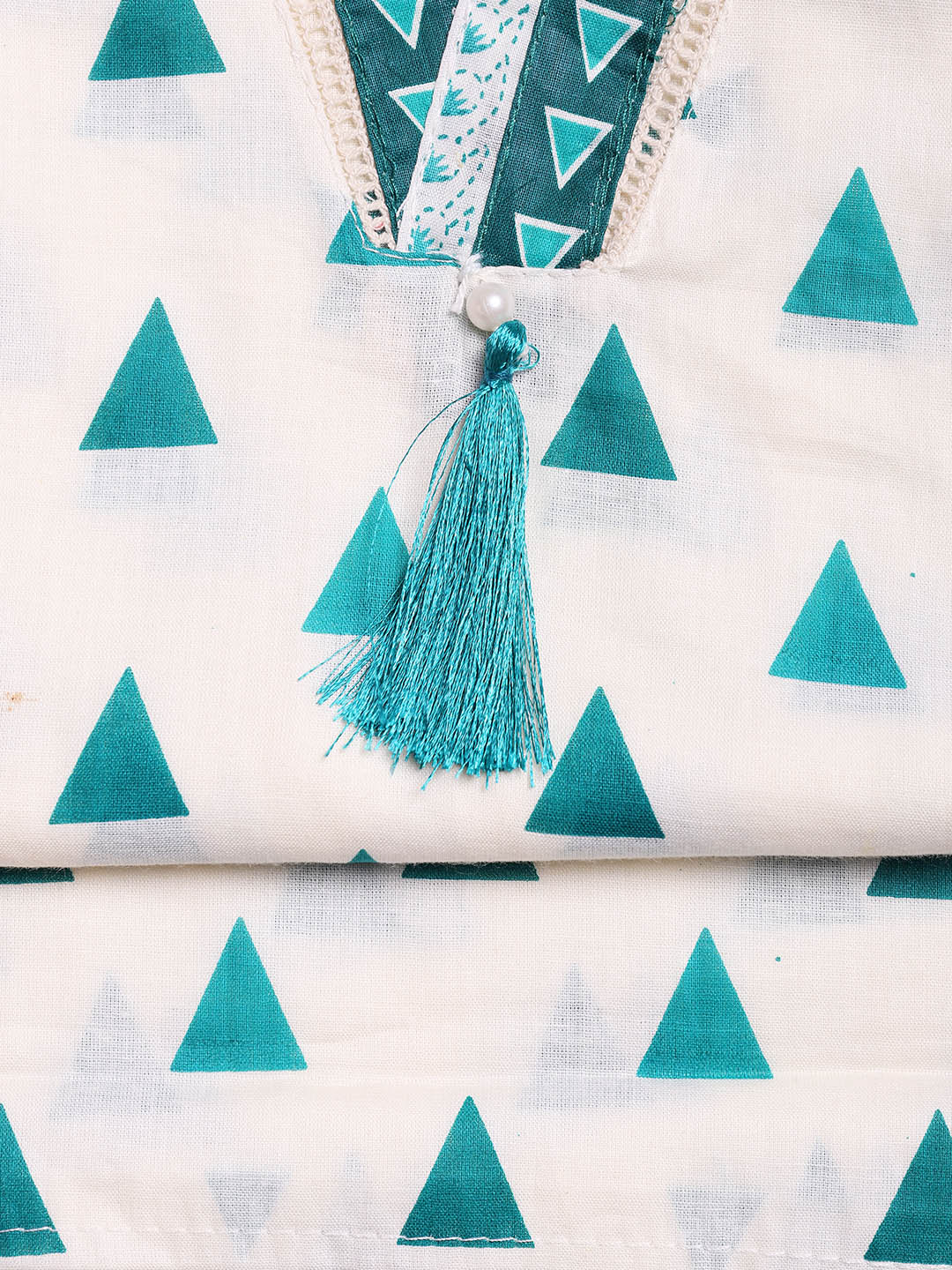Printed Cotton Blend Unstitched Suit With Dupatta