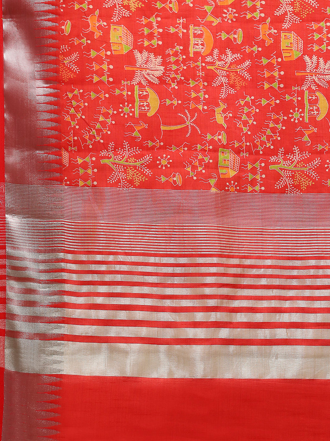 Digital Printed Art Silk Saree