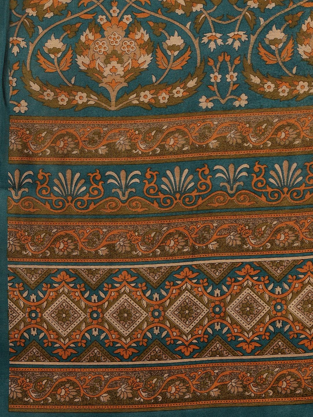 Digital Printed Art Silk Saree