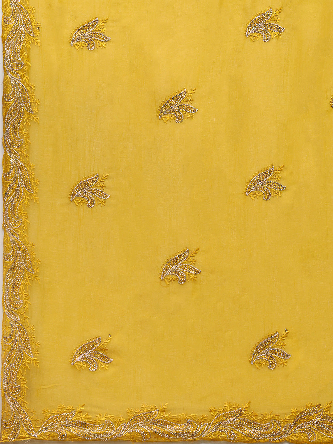 Embroidered Chiffon Saree