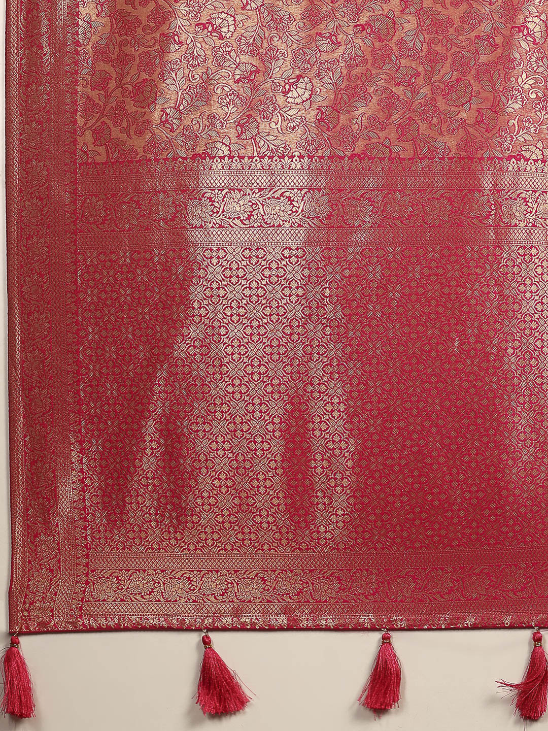 Woven Design Satin Saree