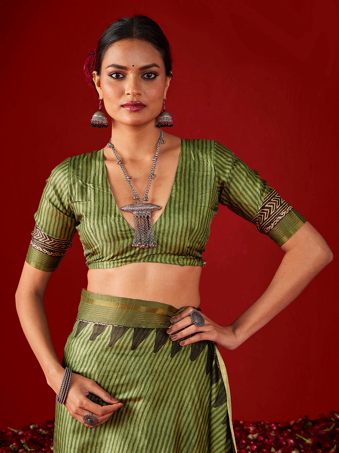 Digital Printed Art Silk Saree