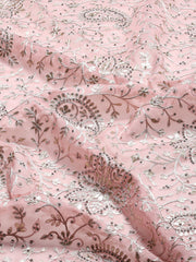 Resham Jaal Embroidery Organza Saree