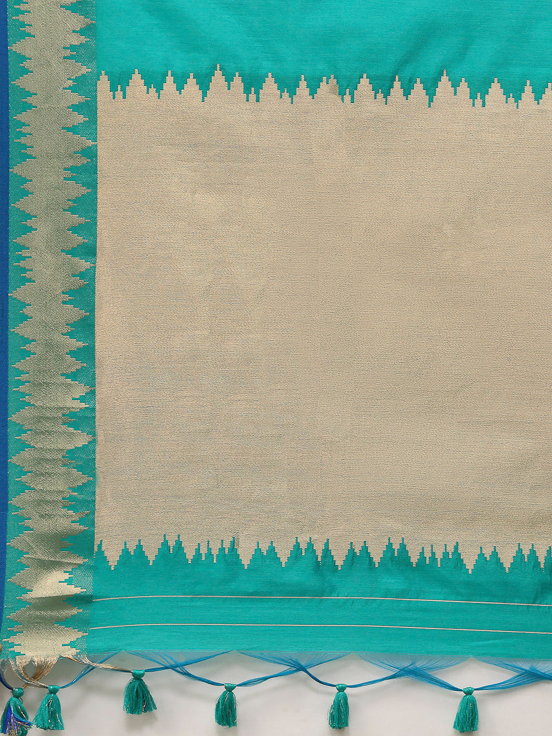 Woven Design Cotton Blend Saree