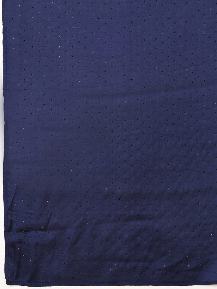 Embroidered Satin Saree