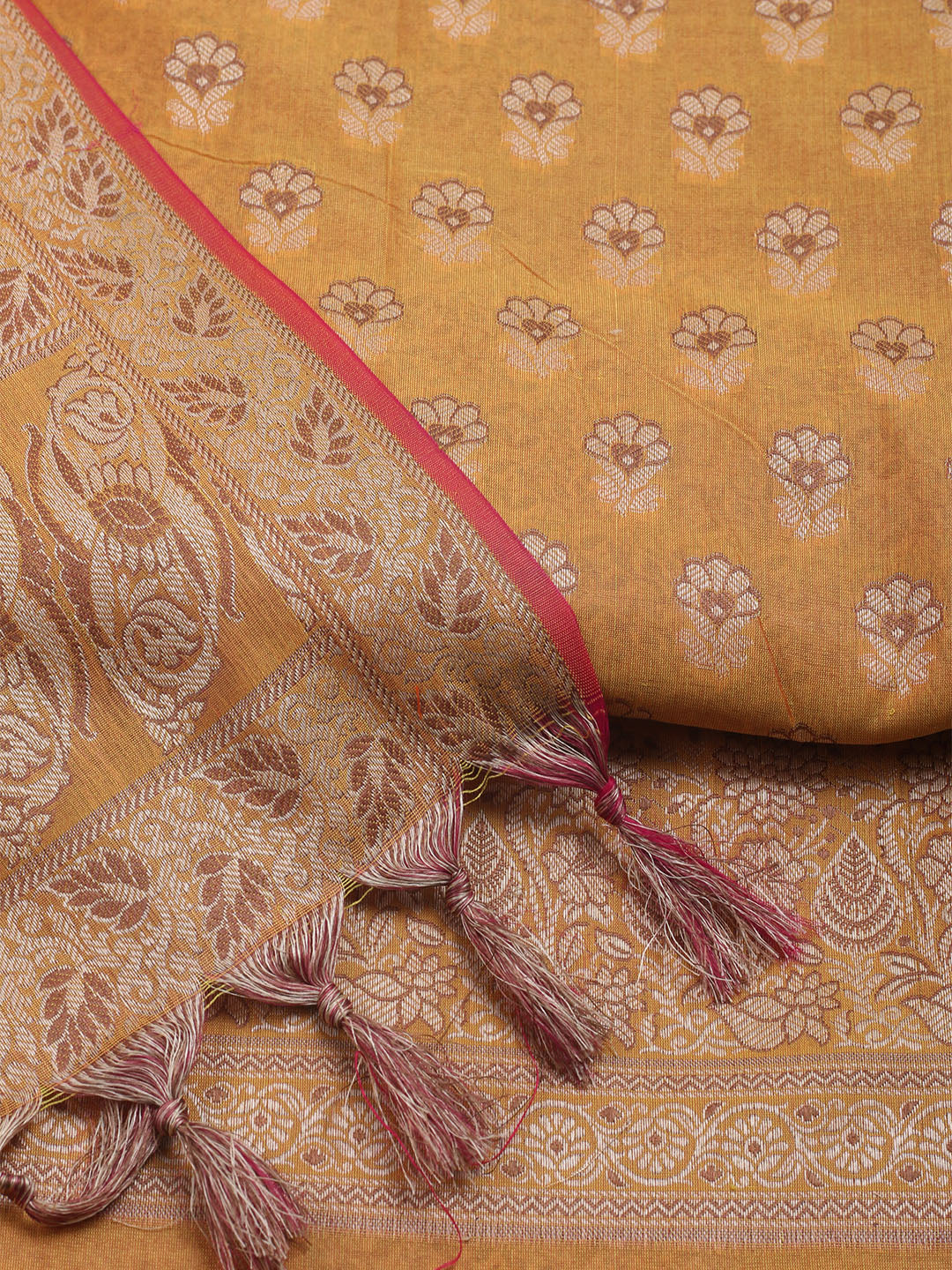 Banarasi Chanderi Unstitched Suit With Dupatta