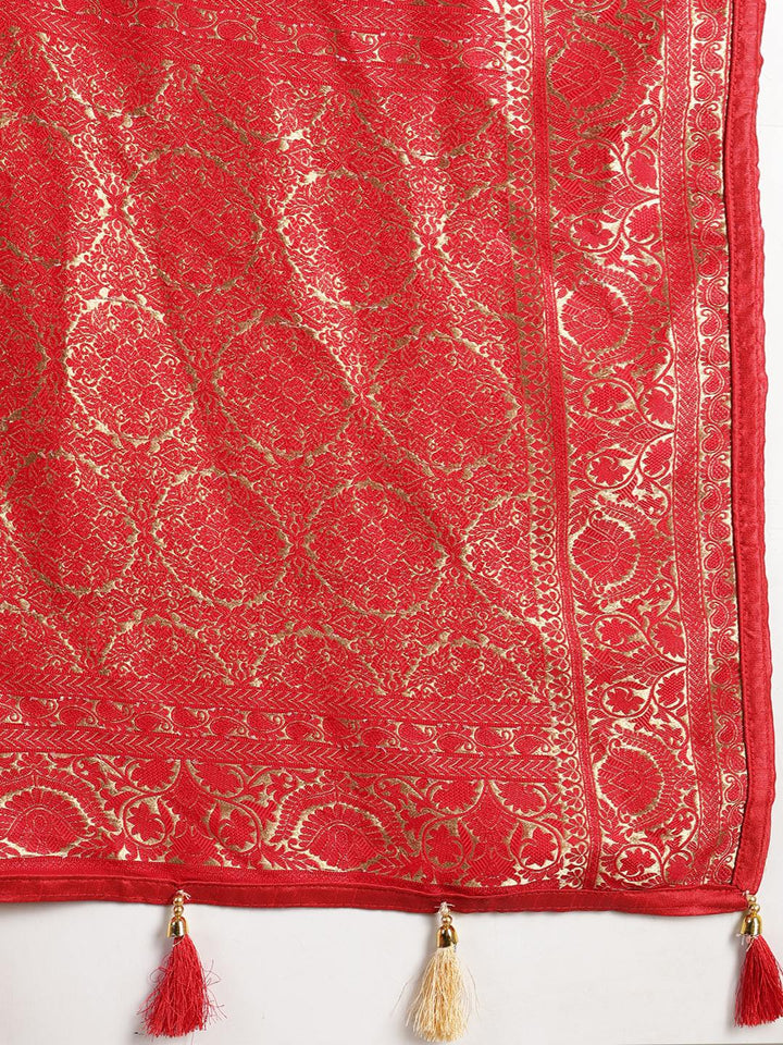 Woven Design Satin Saree