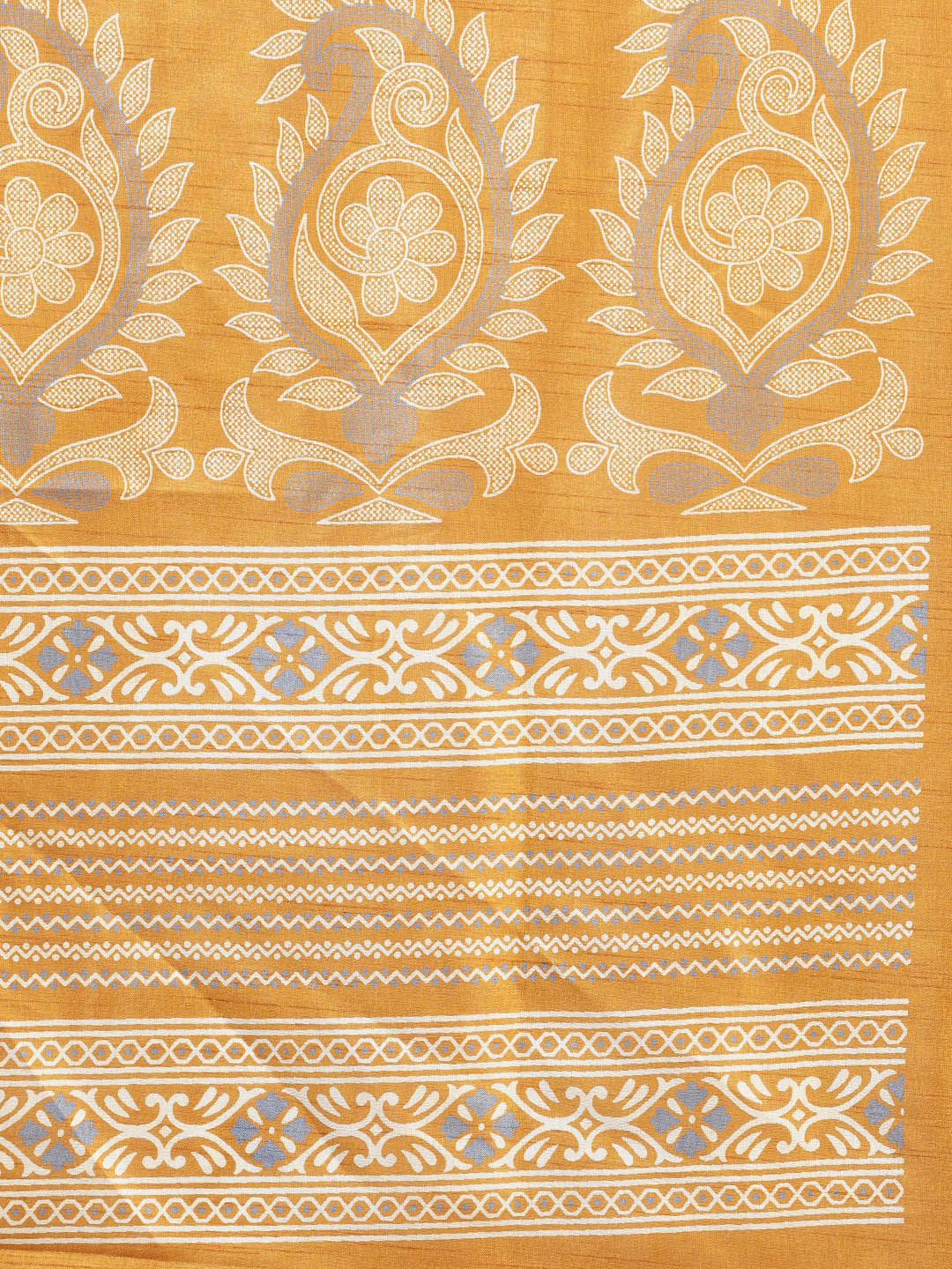Woven Border Cotton Blend Saree