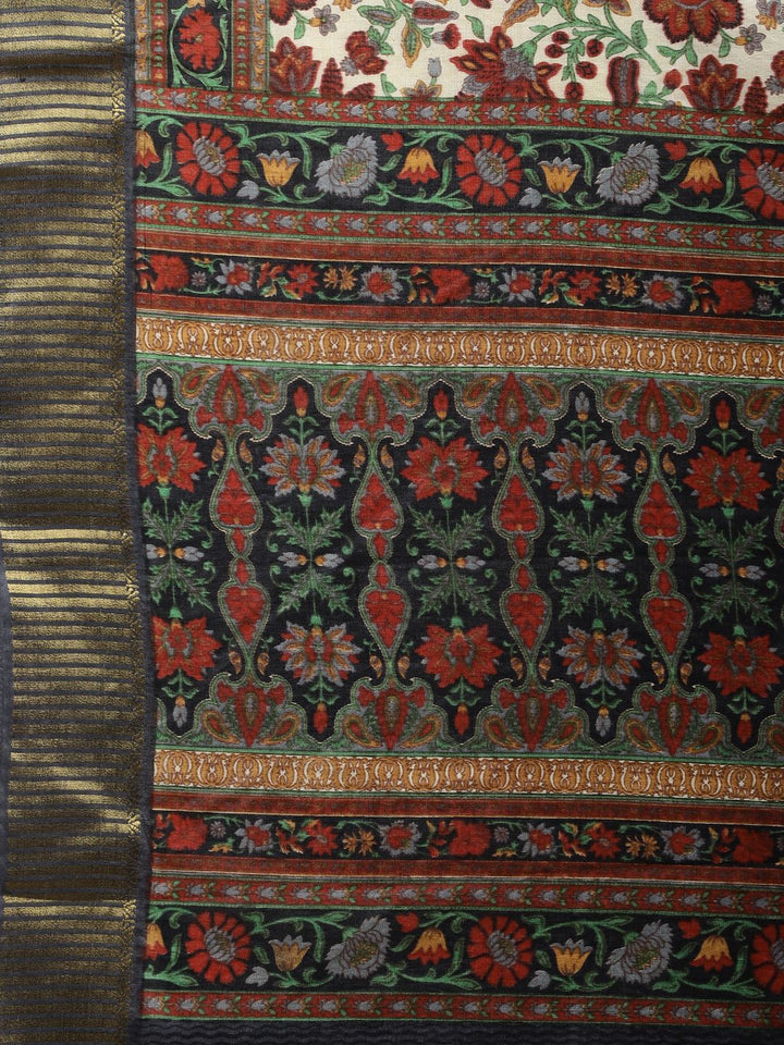 Digital Printed Art Silk Saree