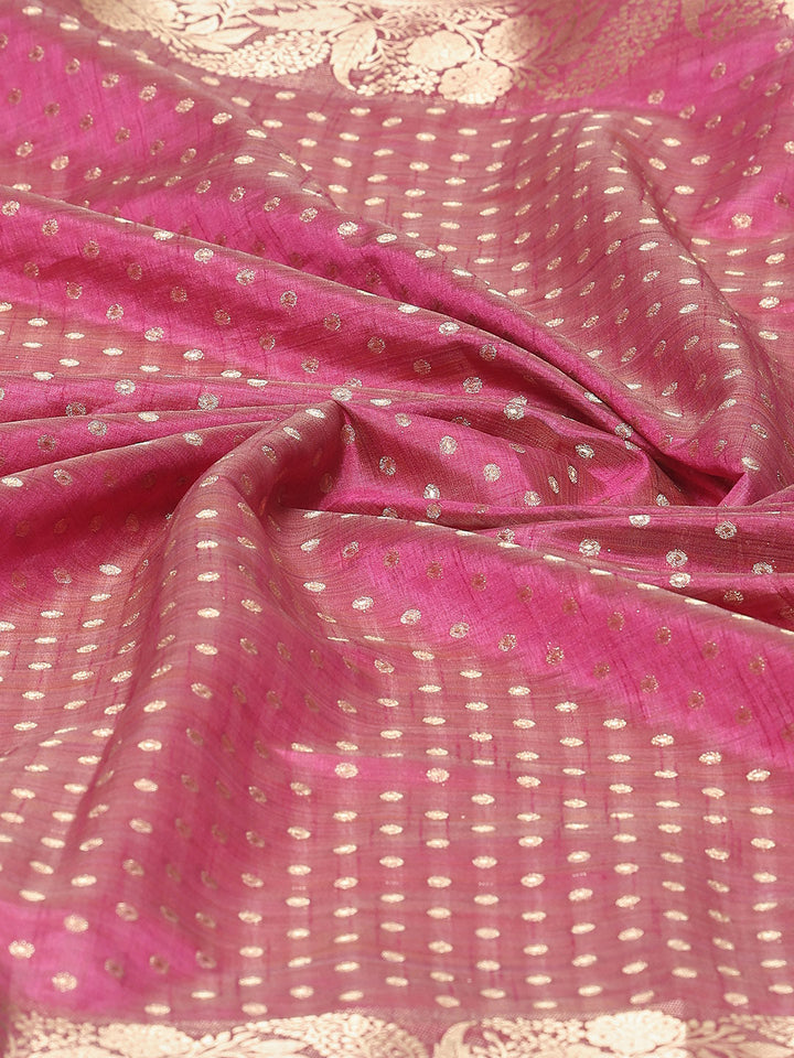 Zari Border Art Silk Woven Saree