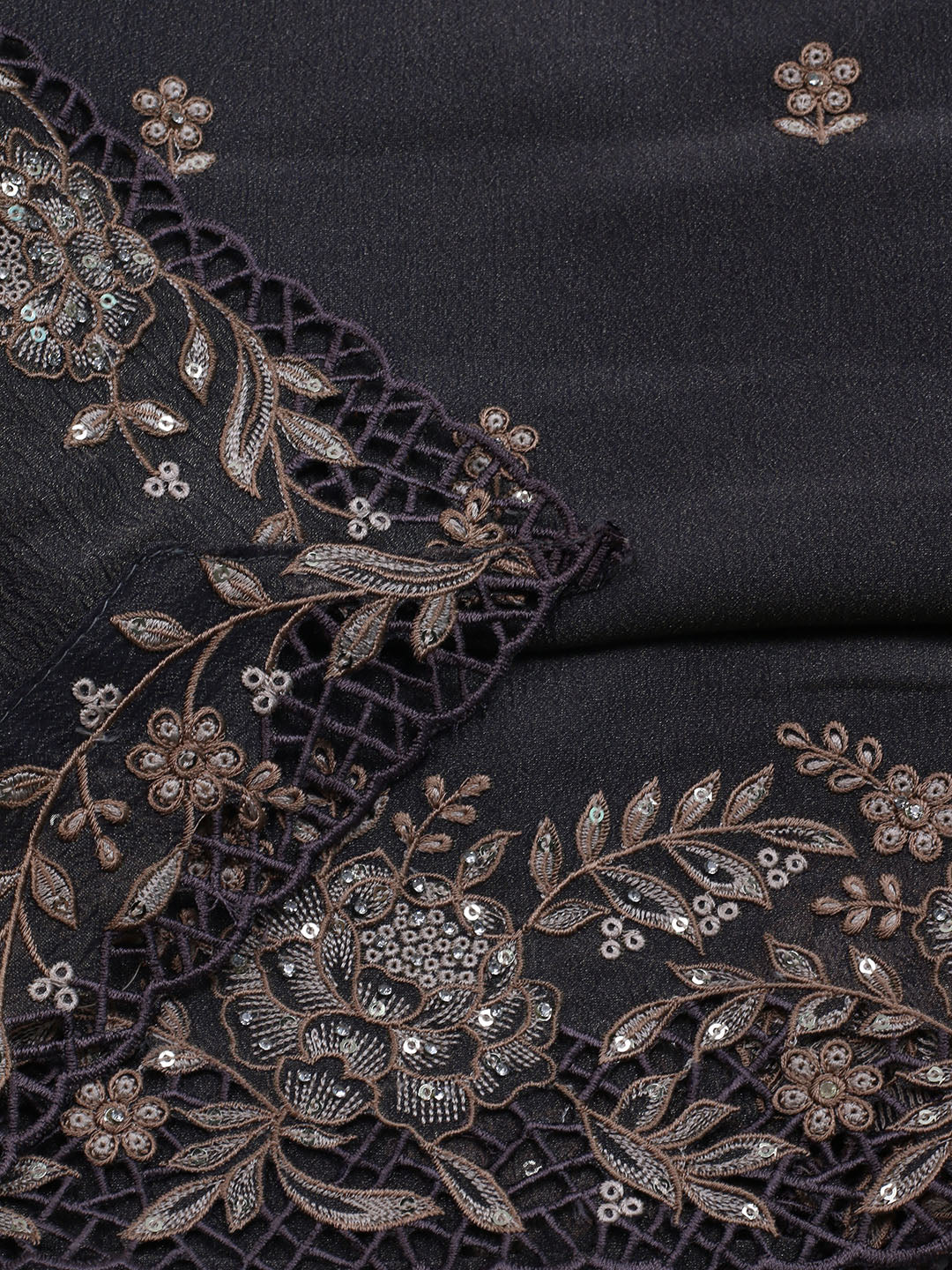 Embroidered Tissue Unstitched Suit With Dupatta