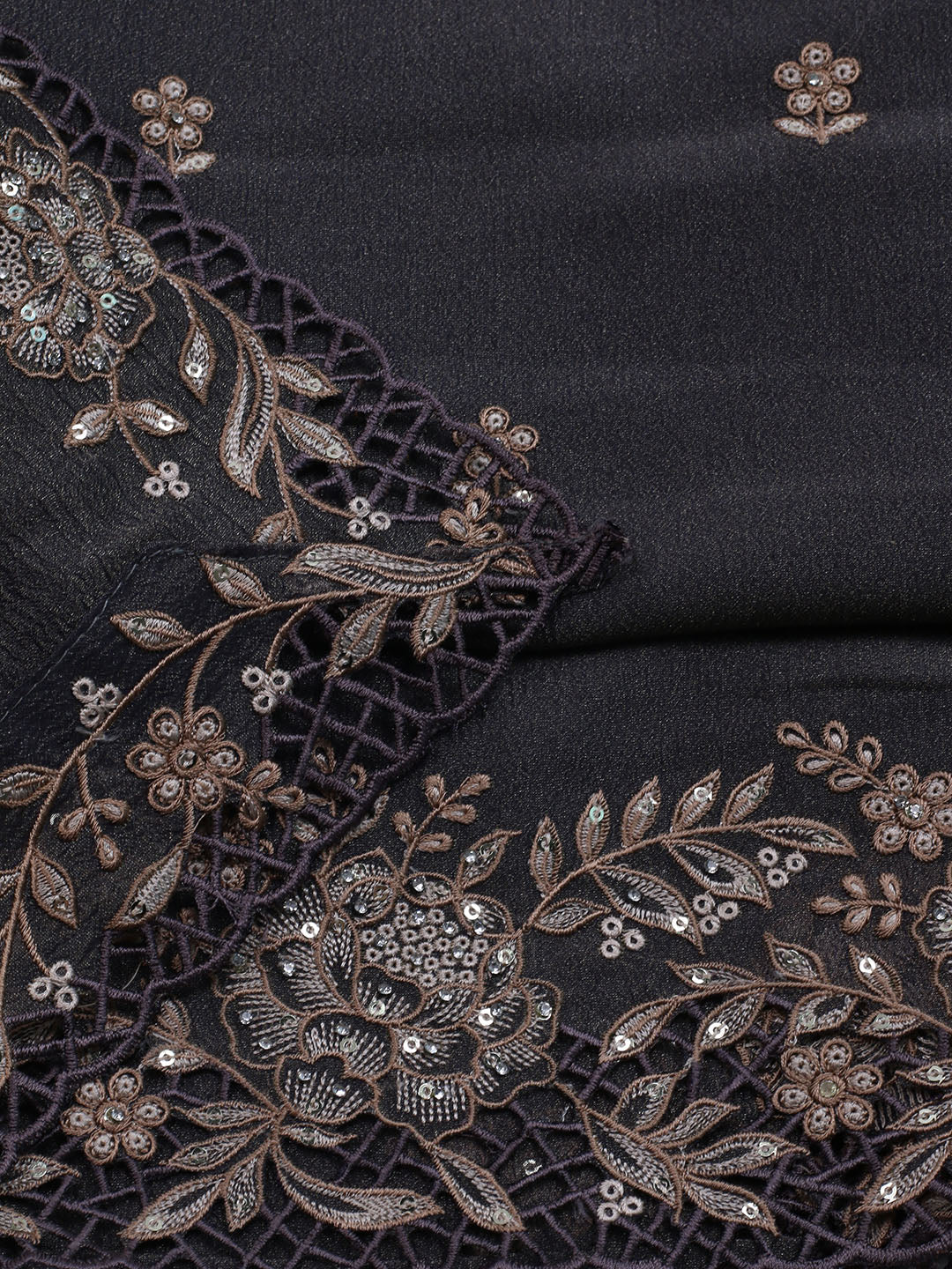 Embroidered Tissue Unstitched Suit With Dupatta