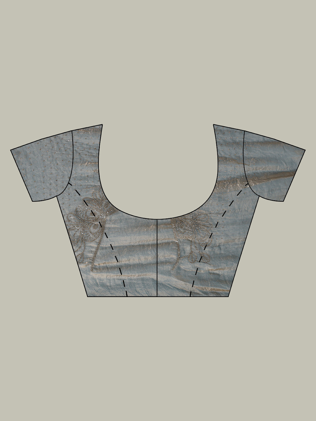 Stone Work Embellished Tissue Saree
