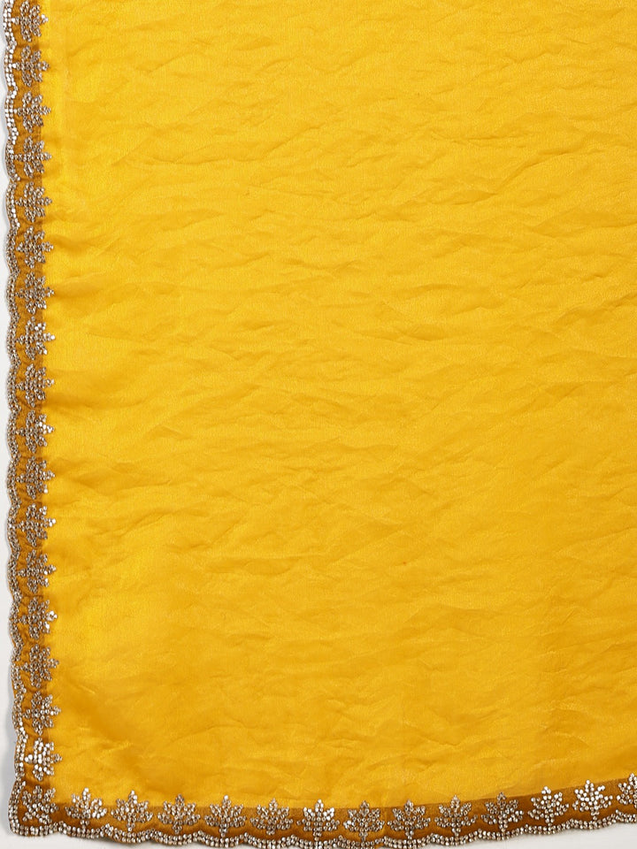 Embroidered Organza Saree
