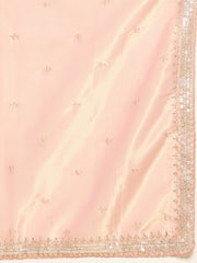 Stone & Sequin Embroidered Tissue Saree