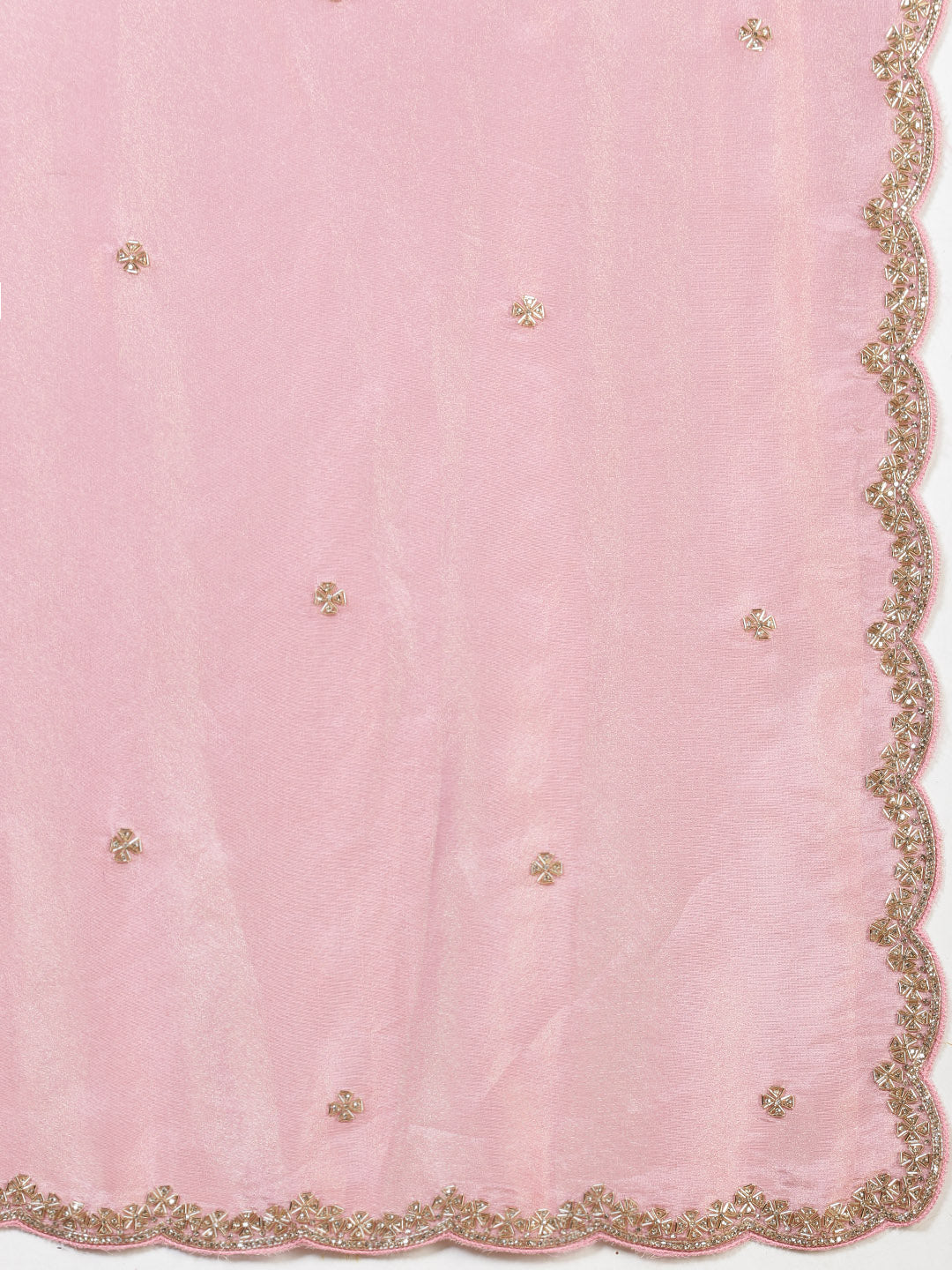 Stone Embroidery Tissue Saree
