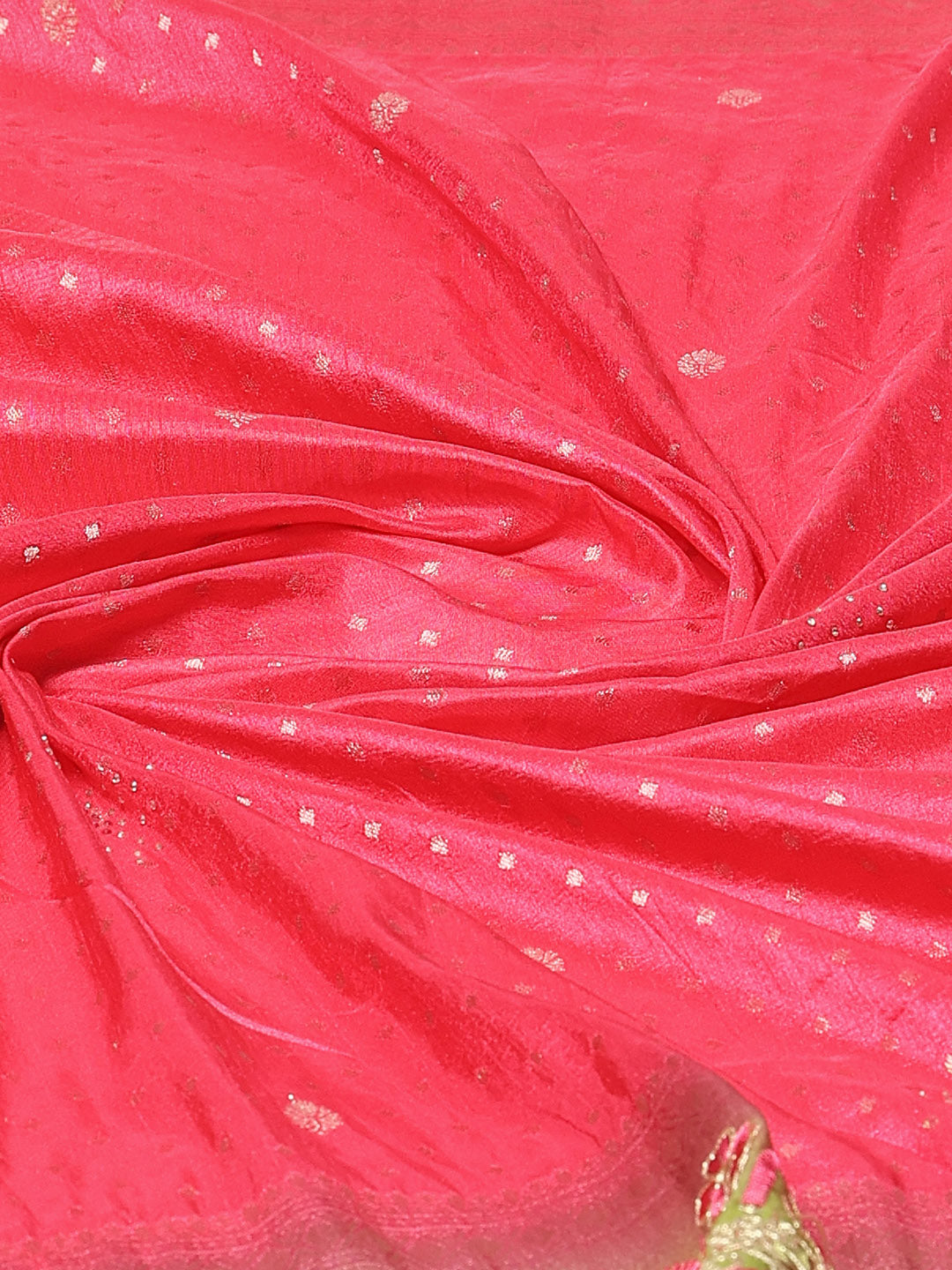 Zari Border Booti Art Silk Woven Saree