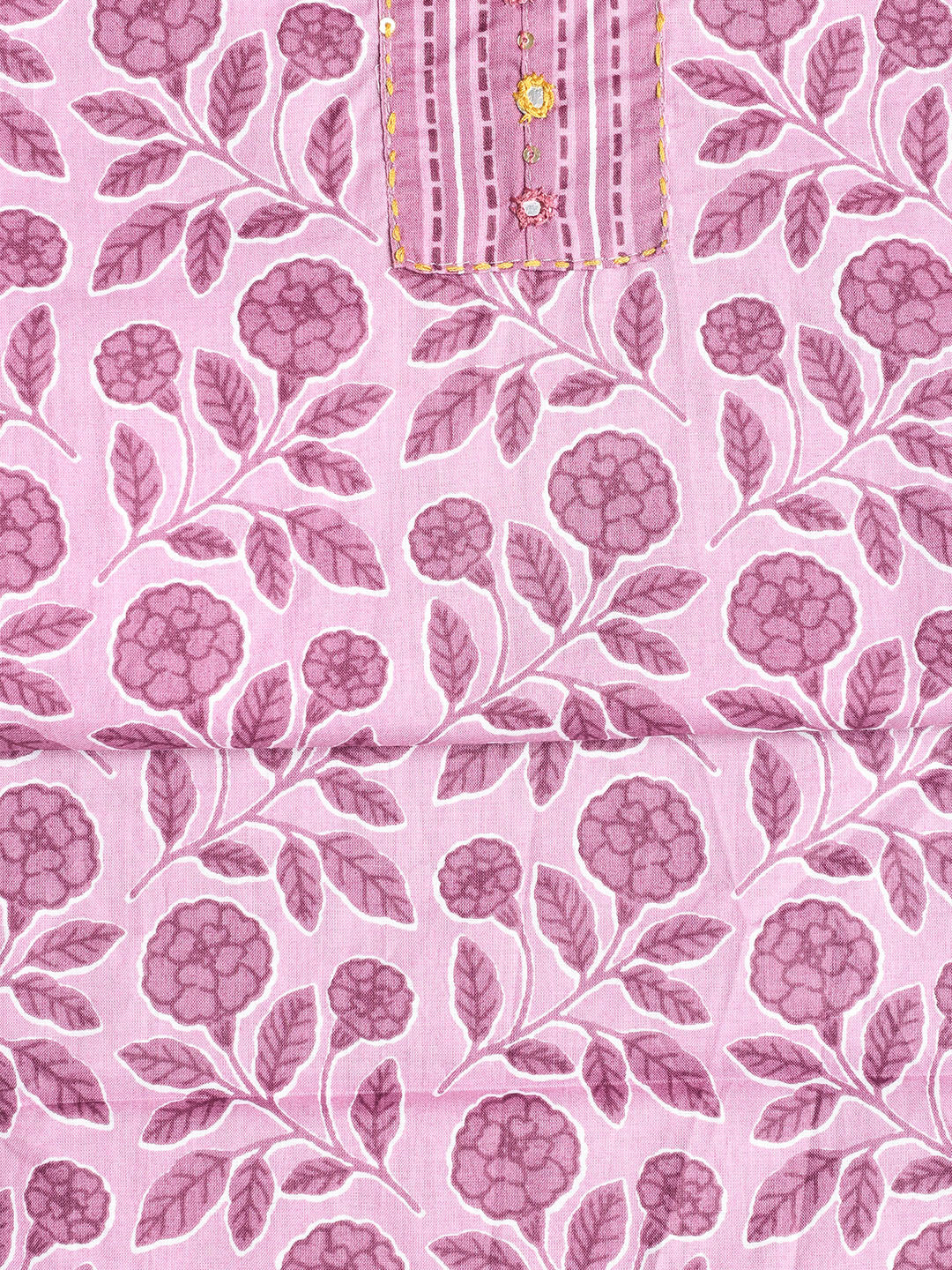 Printed Cotton Printed Unstitched Suit With Dupatta