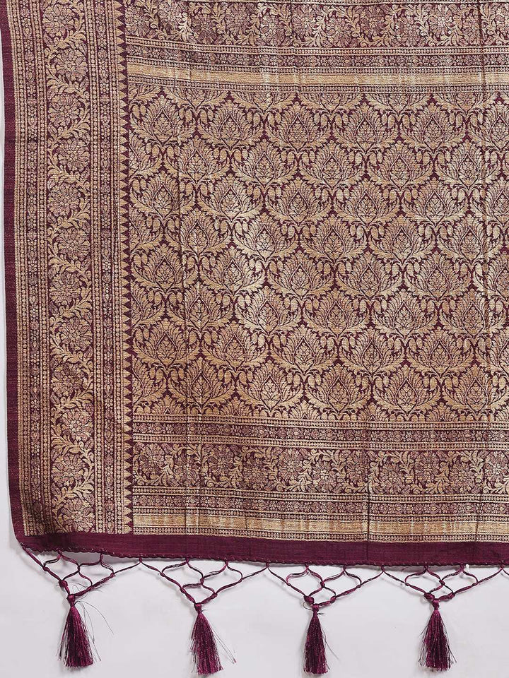 Woven Design Tussar Silk Saree