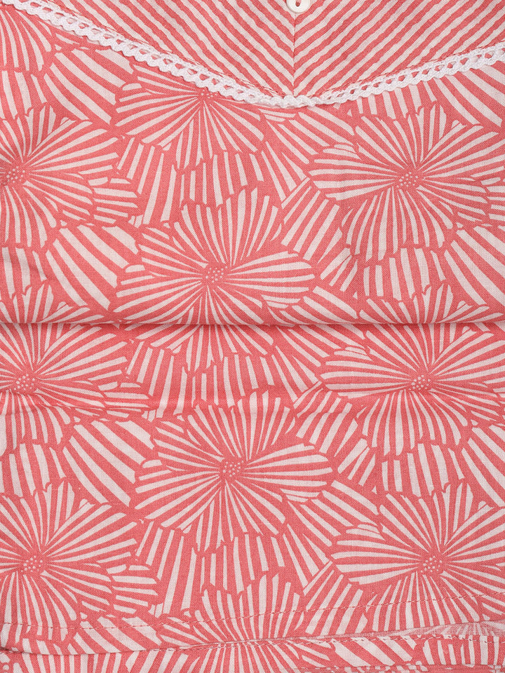 Printed Cotton Blend Unstitched Suit With Dupatta