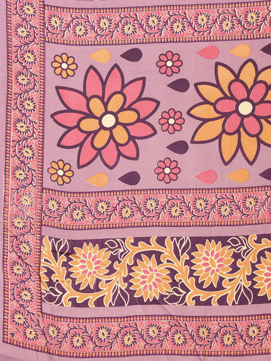 Digital Printed Crepe Saree