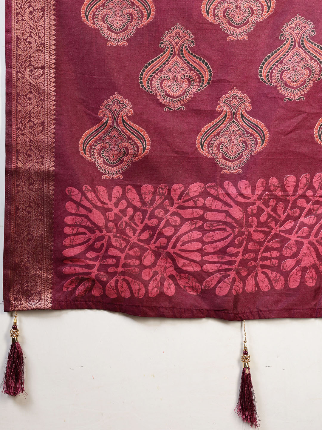 Printed Art-Tusser Saree