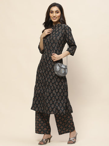 Printed Cotton Kurta Set