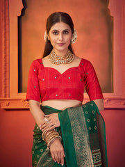 Zari Border Art Silk Woven Saree