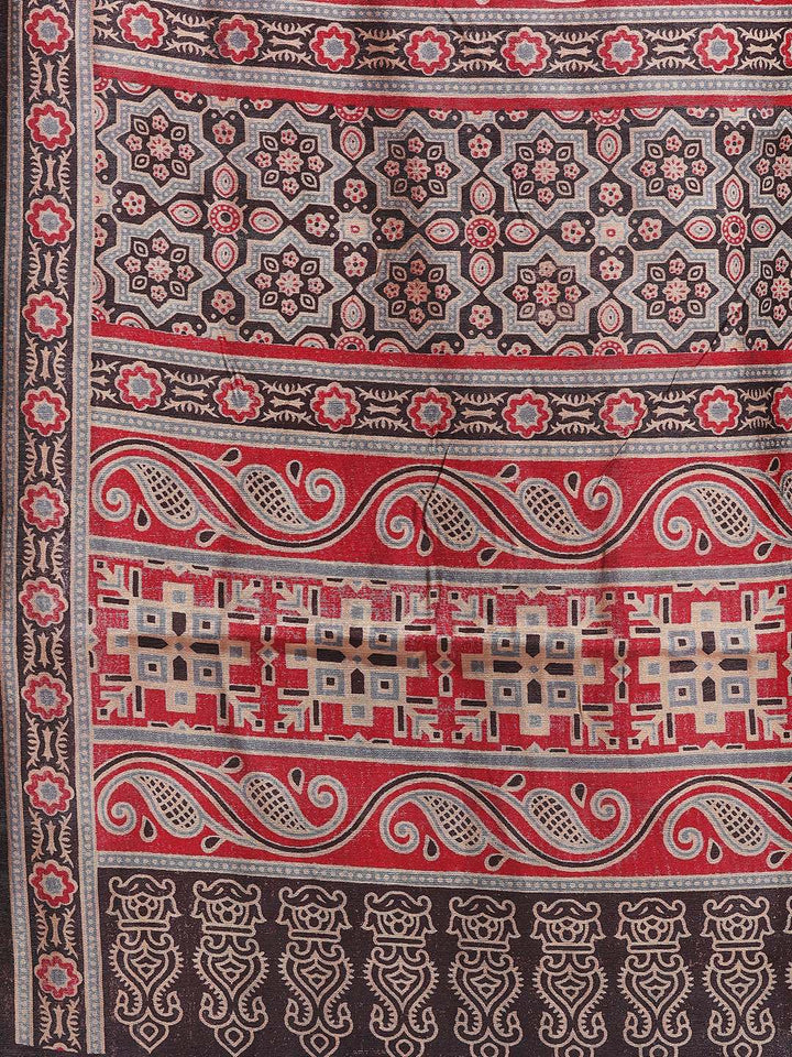 Digital Printed Art Silk Saree
