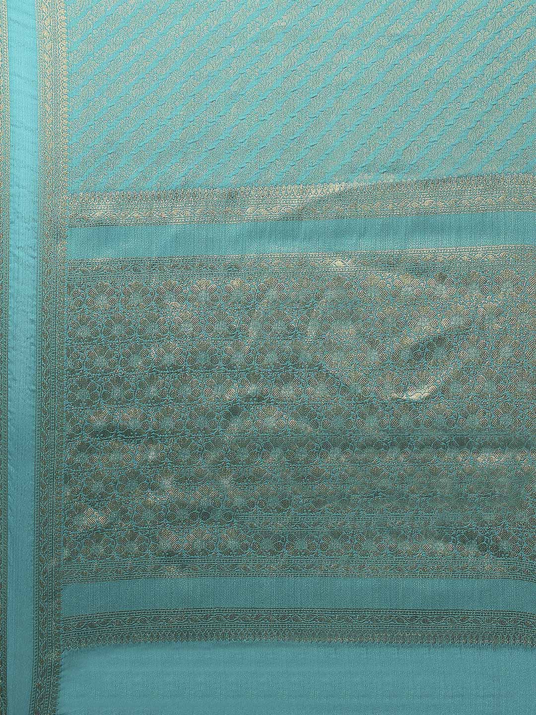 Plain Crepe Saree