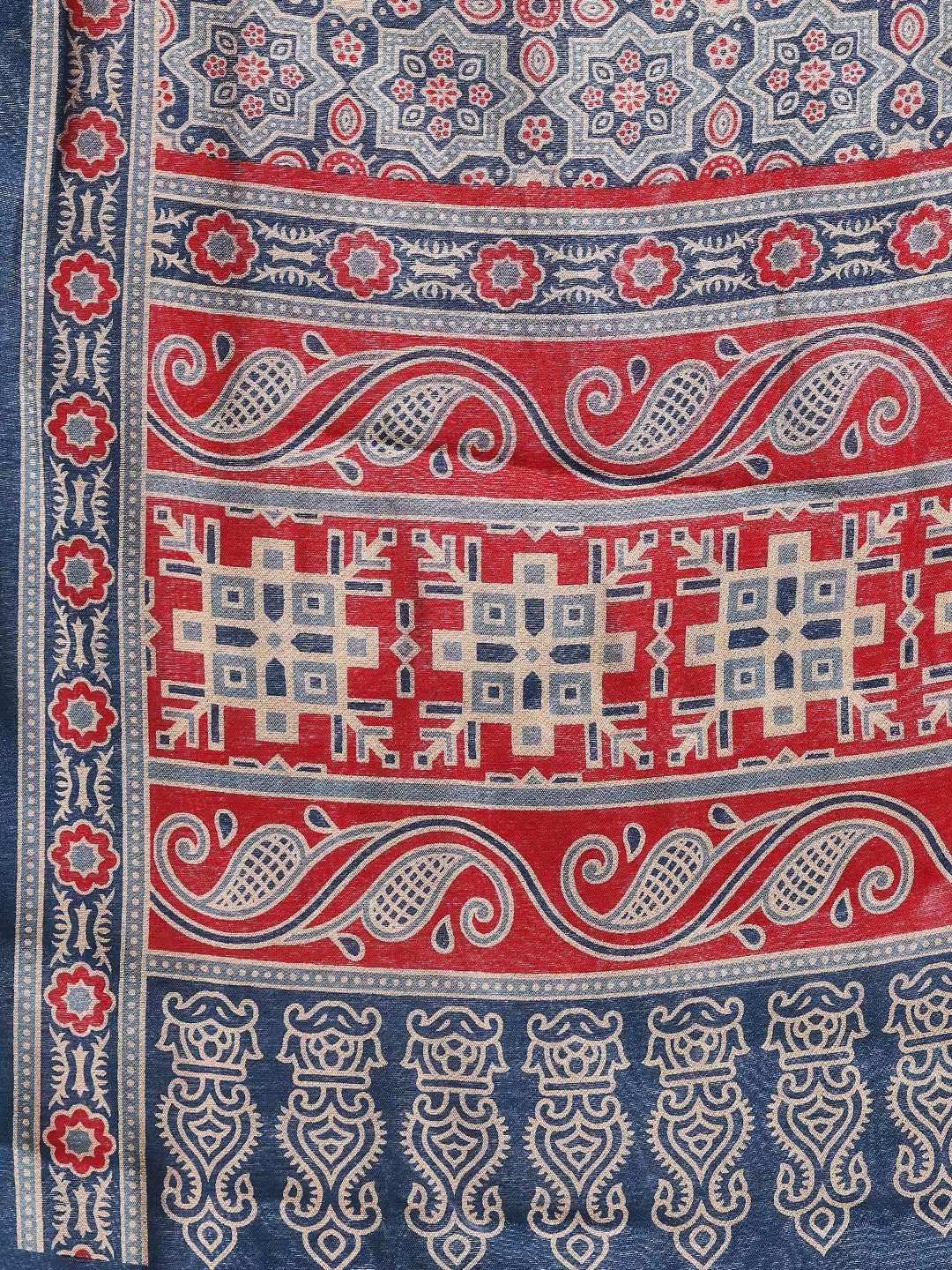 Digital Printed Art Silk Saree