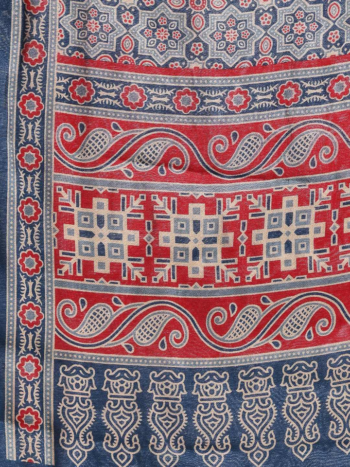 Digital Printed Art Silk Saree