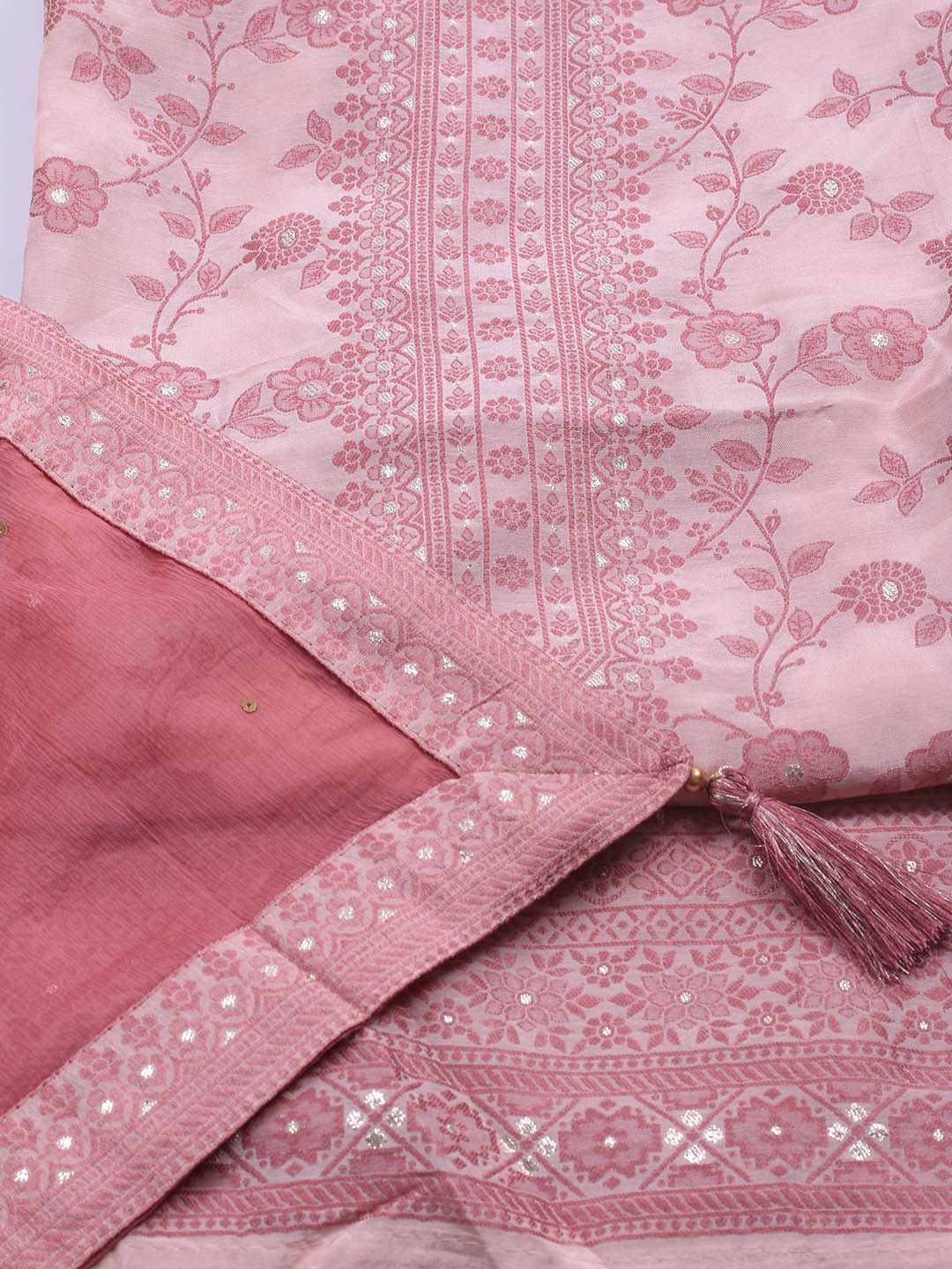 Printed Muslin Unstitched Suit Piece With Dupatta
