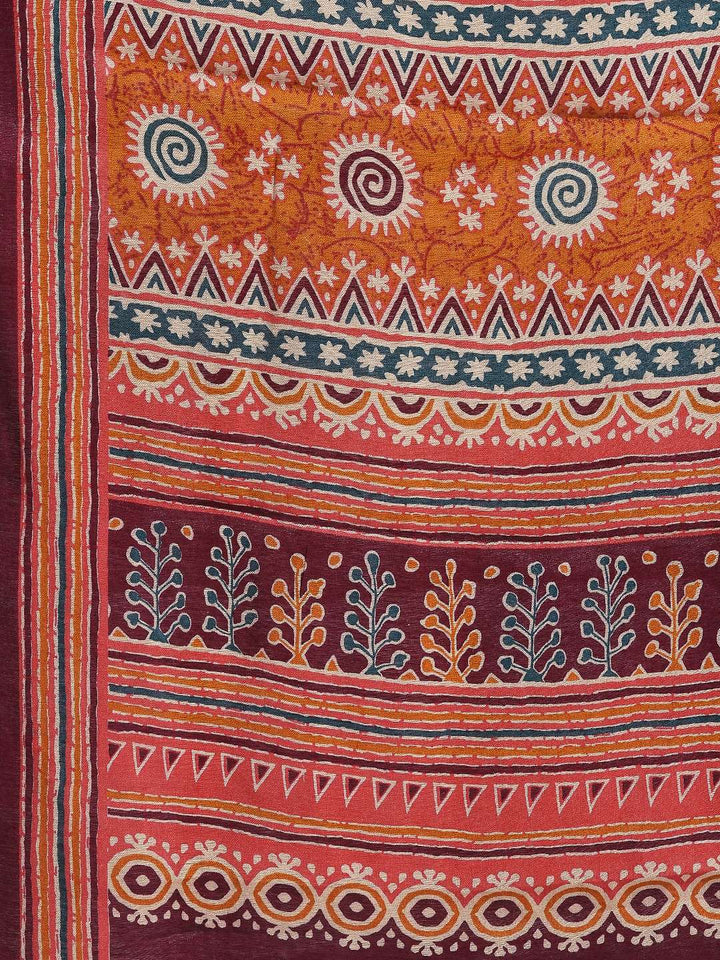 Digital Printed Art Silk Saree