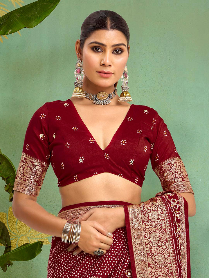 Digital Printed Art Silk Saree