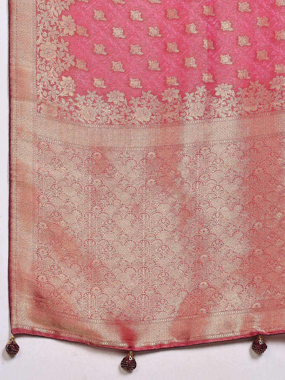 Woven Design Satin Saree