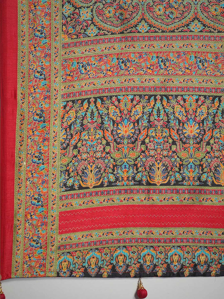 Digital Printed Art Silk Saree