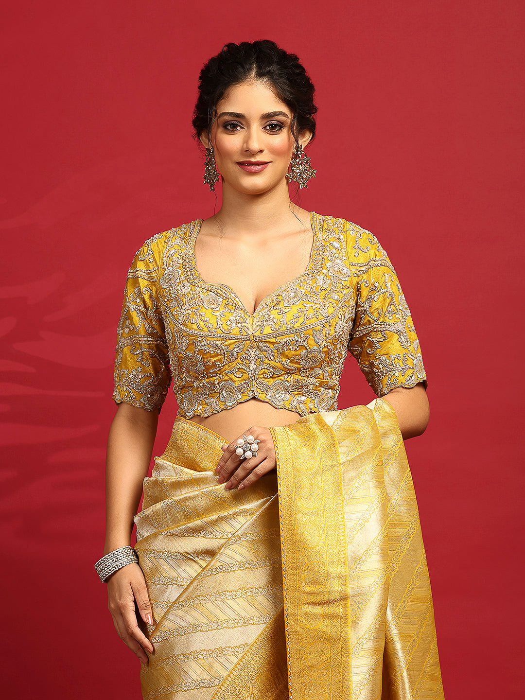 Embroidered Banarasi Saree